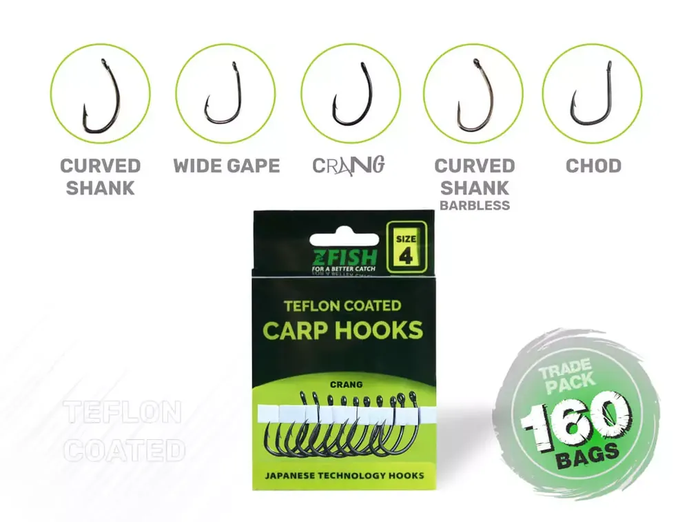 ZFISH Trade Pack Teflonové Háčky 160ks Zlevněný