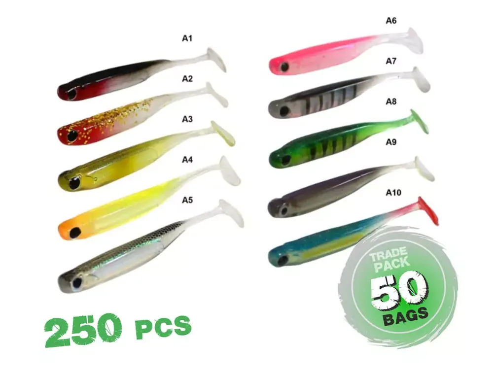 Akční Cena ZFISH Trade Pack Minnow Shad 7,5cm 50bal/250ks
