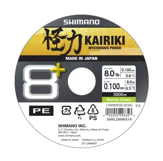 Ověřený Shimano šňůra Kairiki 8+ 0,10mm 1m