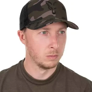 Fox Kšiltovka Black Camo Trucker Cap Finální Výprodej