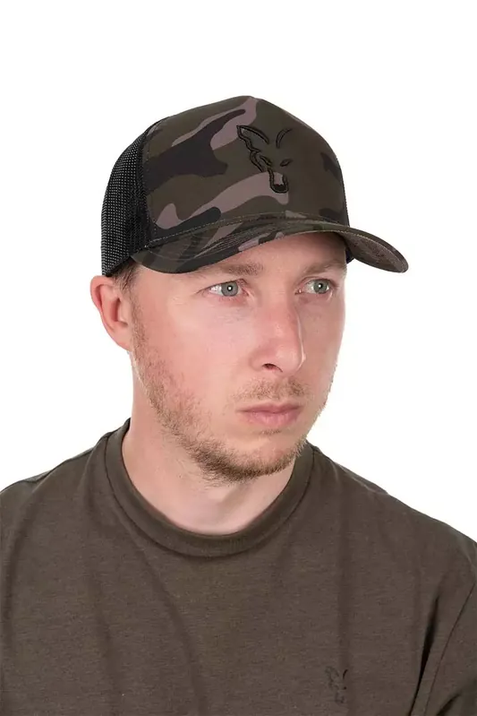 Fox Kšiltovka Black Camo Trucker Cap Finální Výprodej