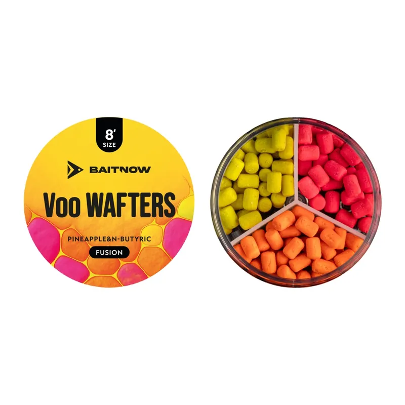 BaitNow Method Feeder VOO Wafters fusion Ananas n-kyselina máselná 8mm 21g Nová Kolekce