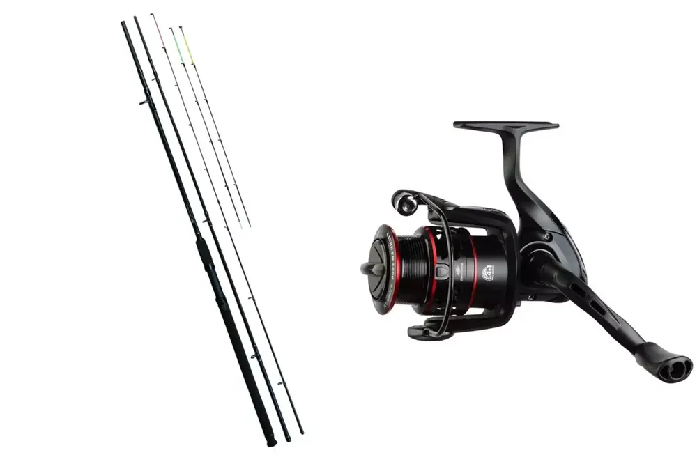 Giants fishing Prut Black Method Feeder 12ft 40-90g + Naviják Gaube Feeder 4000 FD Cenově Výhodný