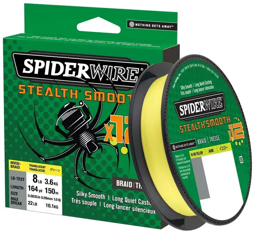 Cenově Výhodný Šňůra SpiderWire Stealth Smooth12 HI-VIS Žlutá METRÁŽ VÝPRODEJ