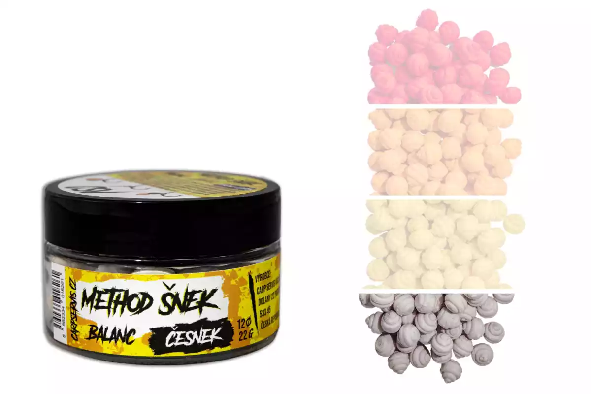 Speciální Cena CSV Method Šnek Feeder Balanc - 22 g/Česnek