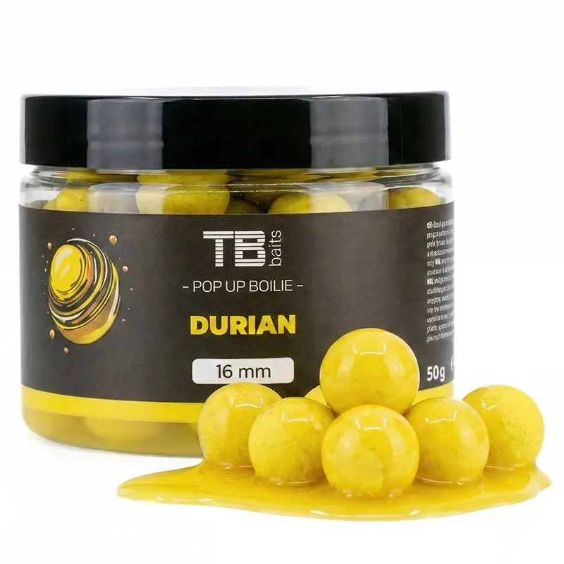 TB Baits Plovoucí Boilie Pop-Up Durian + NHDC 50 g Horká Nabídka
