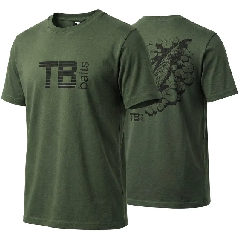 Akční Nabídka TB Baits Tričko Hidden Carp Green