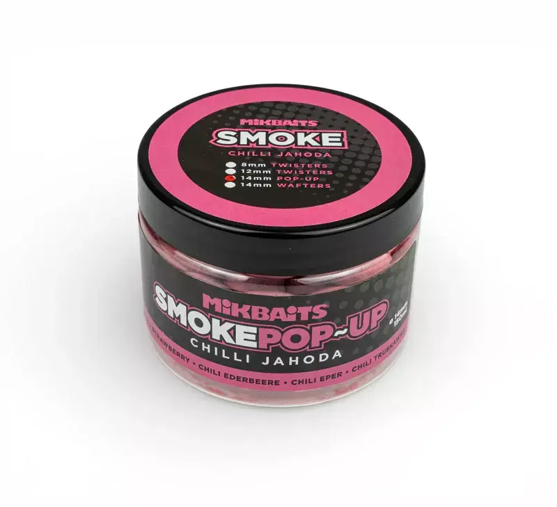 MIKBAITS SMOKE pop-up 150ml - Chilli Jahoda 14mm Sezónní Sleva