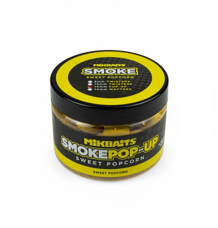 Super Cena MIKBAITS SMOKE pop-up 150ml - Sweet Popcorn 14mm