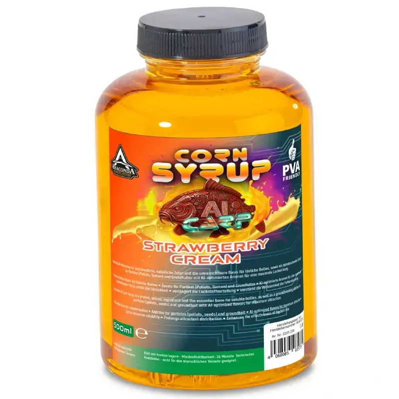 Finální Výprodej SAENGER Anaconda sirup AI Carp Syrup 500ml Strawberry Cream