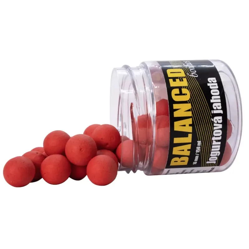 Autentický Carp Inferno Balanced Boilie 150 ml Jogurtová Jahoda