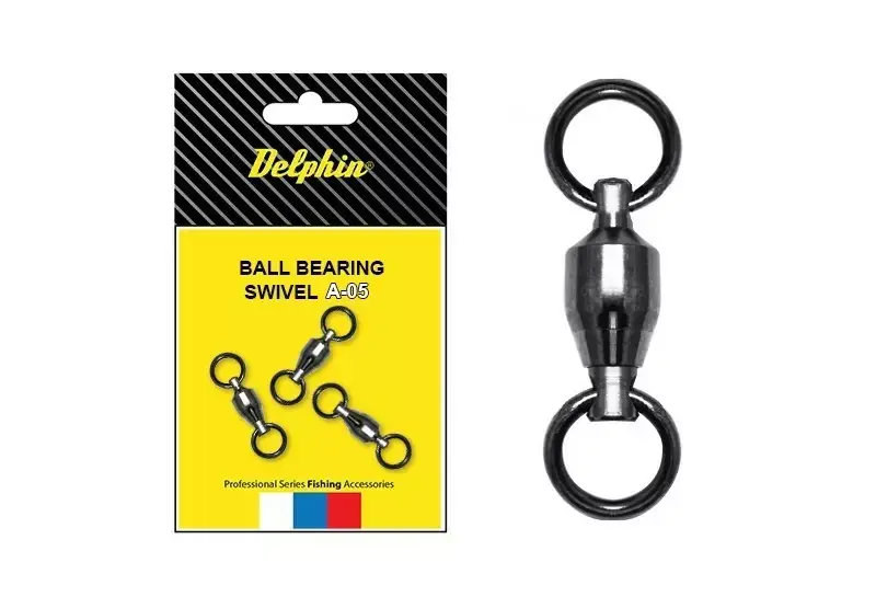DELPHIN Ball Bearing Swivel A-05/3ks 65kg VÝPRODEJ Nakupujte Hned
