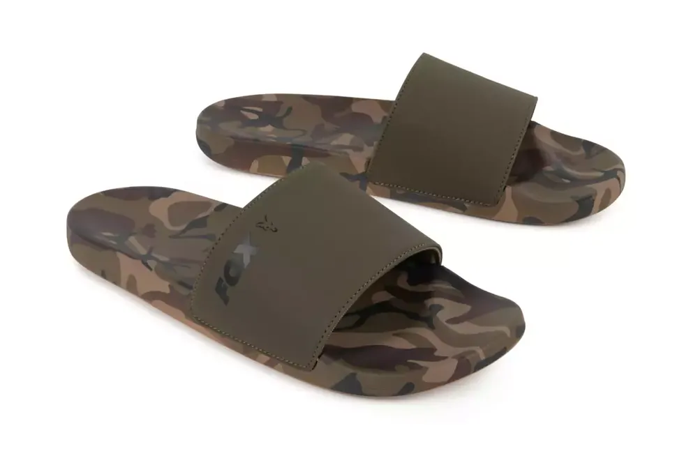 Jen Po Omezenou Doba Fox Pantofle Khaki/Camo Sliders
