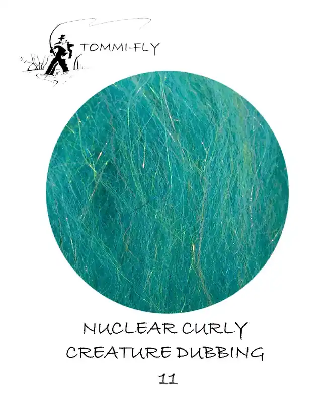 Sezónní Sleva Nuclear Curly Creature dubbing - Kingfisher Blue