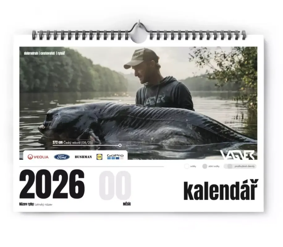 Hit Sezóny VAGNER Kalendář A3 nástěnný 2026