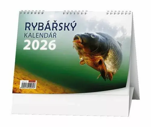 Rybářský kalendář 2026 - stolní kalendář Přímo Od Výrobce