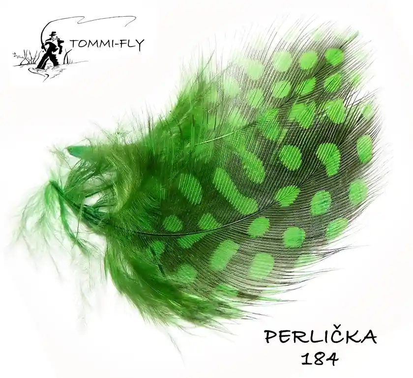 Sleva Tommi Fly PEŘÍ PERLIČKA - tmavě zelené