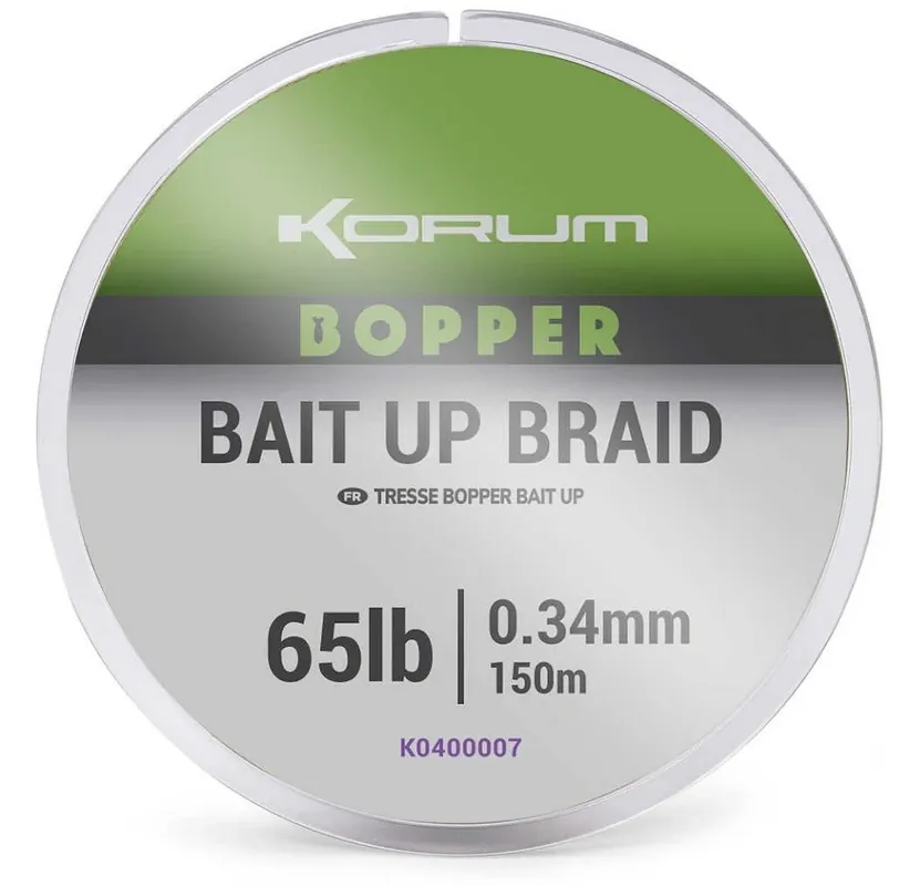 Akční Nabídka Korum Splétaná Šňůra Bopper Bait Up Braid 0,34mm 150m AKCE