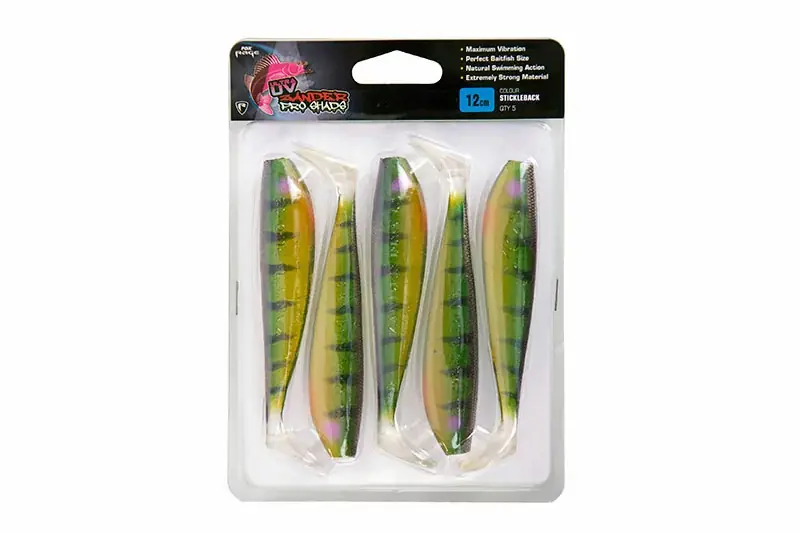 Sleva Fox Rage Gumová nástraha Uktra UV Zander Pro Shad Stickleback 12cm 5ks AKCE