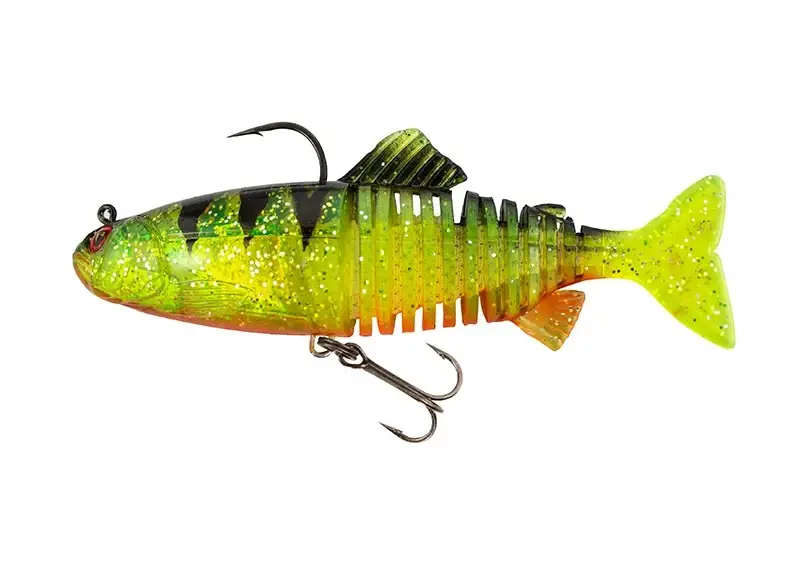 Expresní Doručení Fox Rage Gumová Nástraha Replicant Jointed UV Perch - 18 cm 80 g AKCE