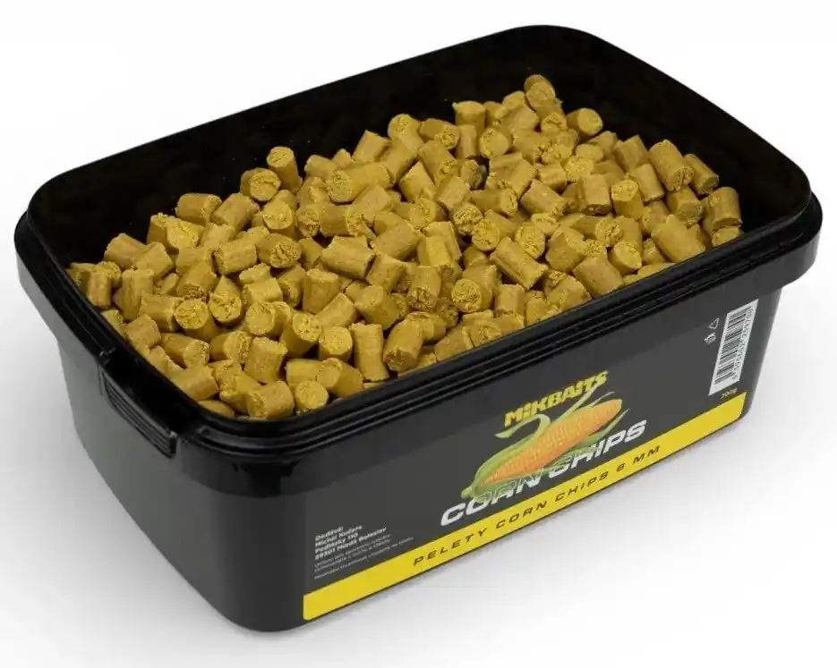 MIKBAITS Corn Chips pelety 700g - Corn Chips 6mm Tovární Cena