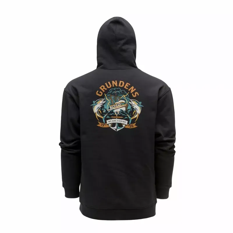 Značkový Displacement DWR Hoodie Tuna Tattoo Black XXL