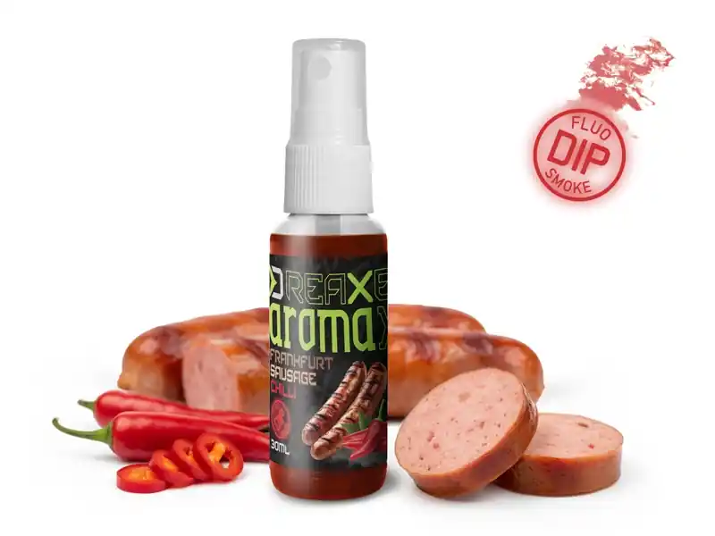 Top Prodej Dipovací sprej Delphin AromaX/30ml Frankfurtská Klobása Chilli