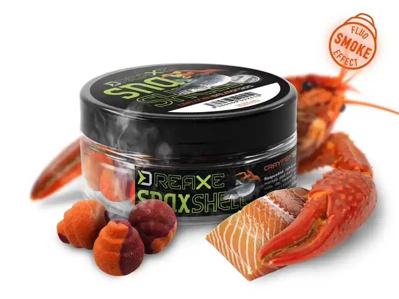 DELPHIN Nástraha D SNAX SHELL 30g - Losos-Rak /wafters/rozpustné Nízká Cena