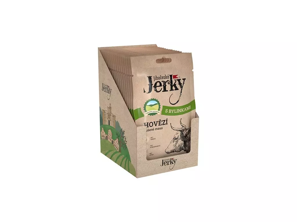 Tovární Cena Jihočeské Jerky Hovězí bylinky 20x 20g