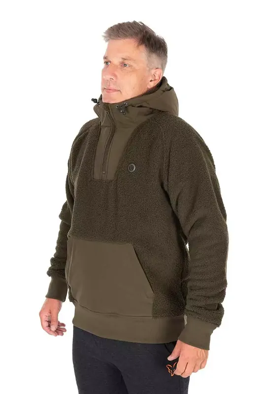 Poslední Šance Fox Bunda Olive Sherpa Hybrid Jacket