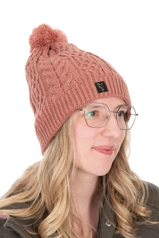 Poslední Šance Fox Čepice Ladies Knitted Bobble Hat