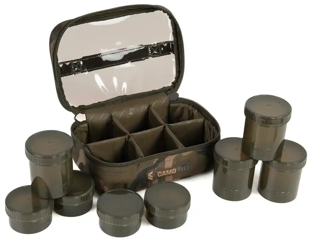 Rychlé Dodání Fox Pouzdro Camolite 8 Pot Hookbait Case