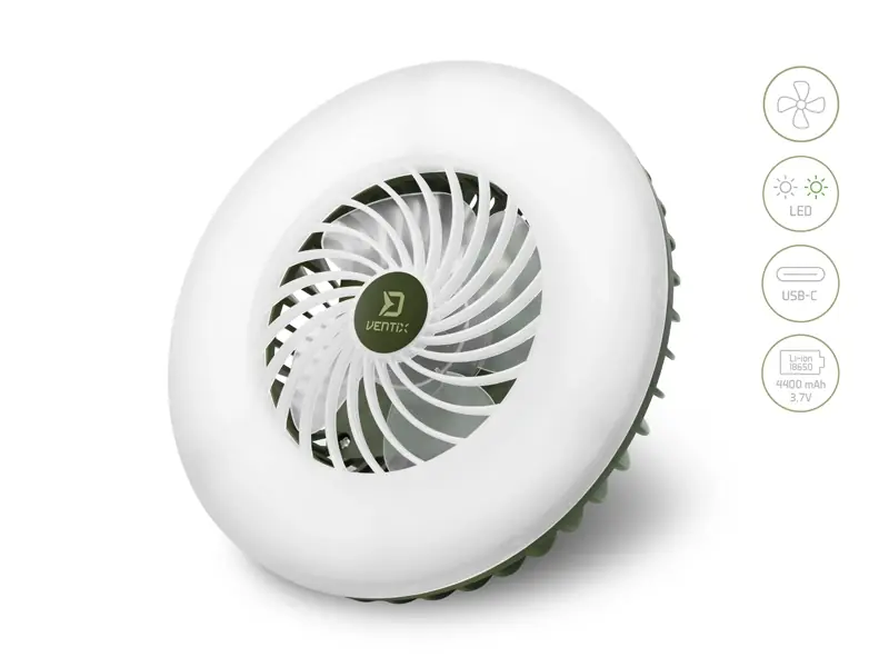 Koupit Online Ventilátor se světlem Delphin Ventix