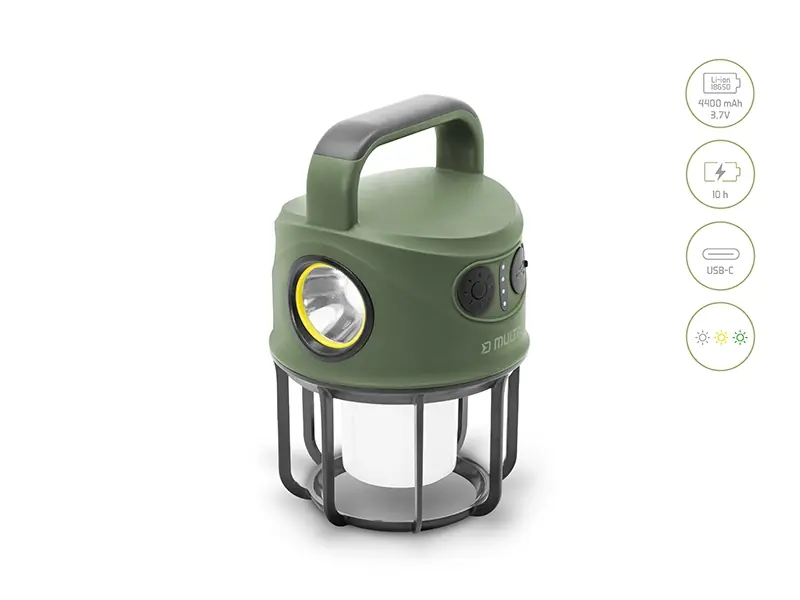 Kempingová lampa Delphin Multix Značkový