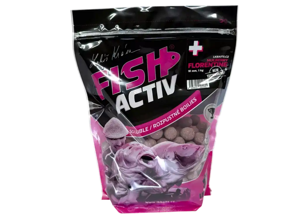 Jen Po Omezenou Doba LK Baits Fish Activ Plus Mulberry Florentine 18mm, 1kg