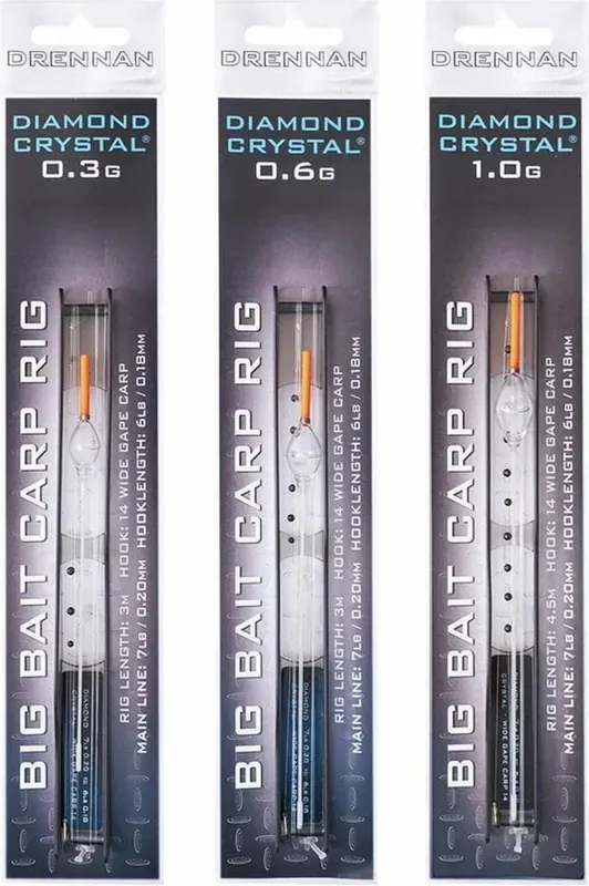 Ověřený Drennan navázaná udička Diamond Crystal Big Bait Carp Rig