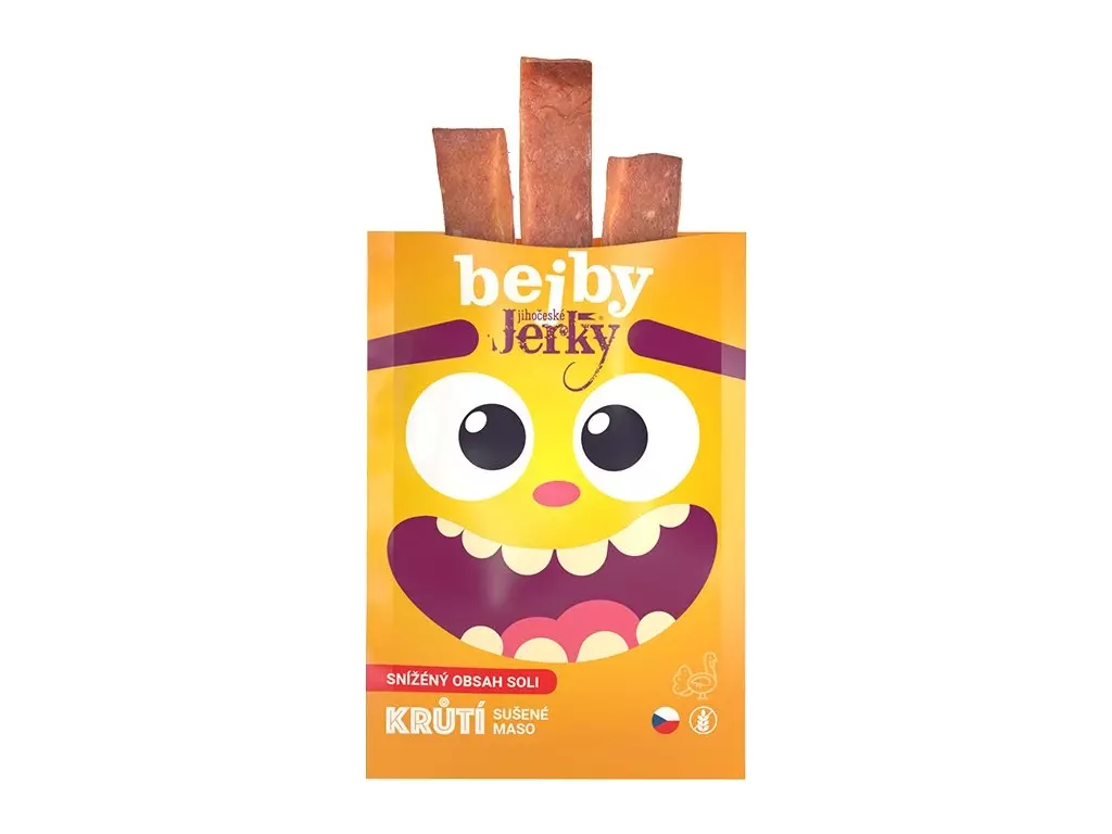 Nejprodávanější Jihočeské Jerky Bejby Jerky krůtí 20g