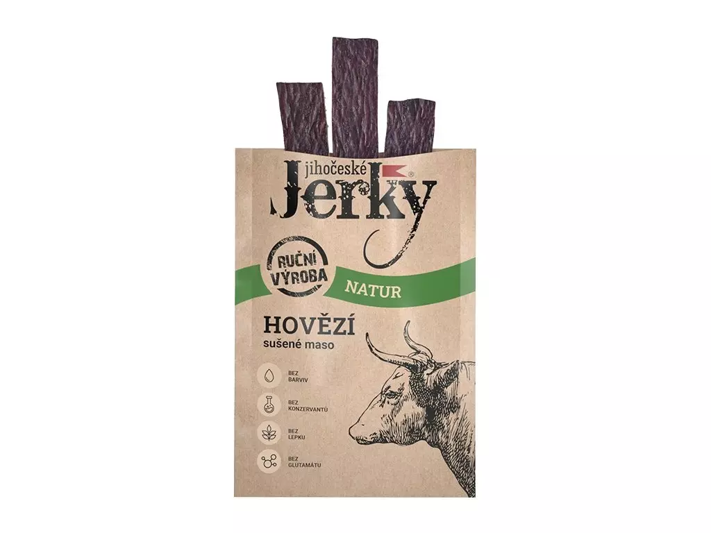 Bezpečná Platba Jihočeské Jerky Hovězí Natur 20g
