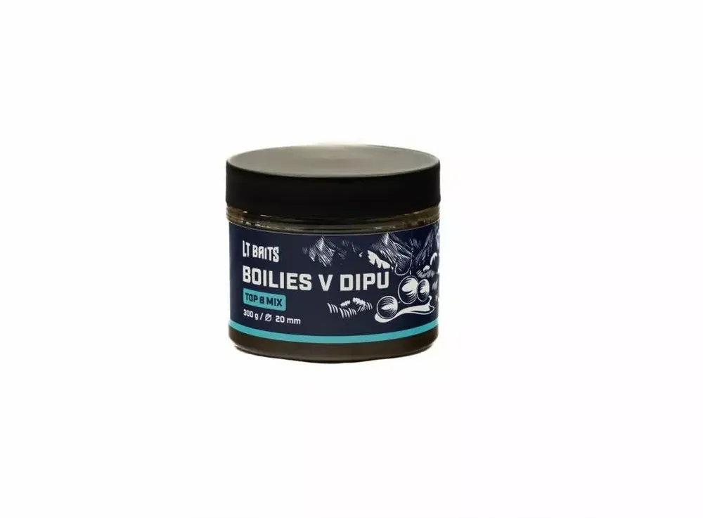 Akční Nabídka LT BAITS Top 8 Mix Dipované Boilies 300G