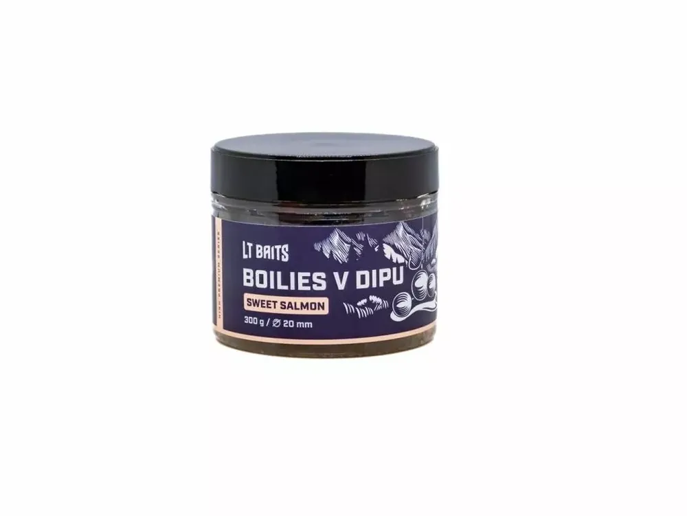 LT BAITS Sweet Salmon Dipované Boilies 300G Výhodná Nabídka