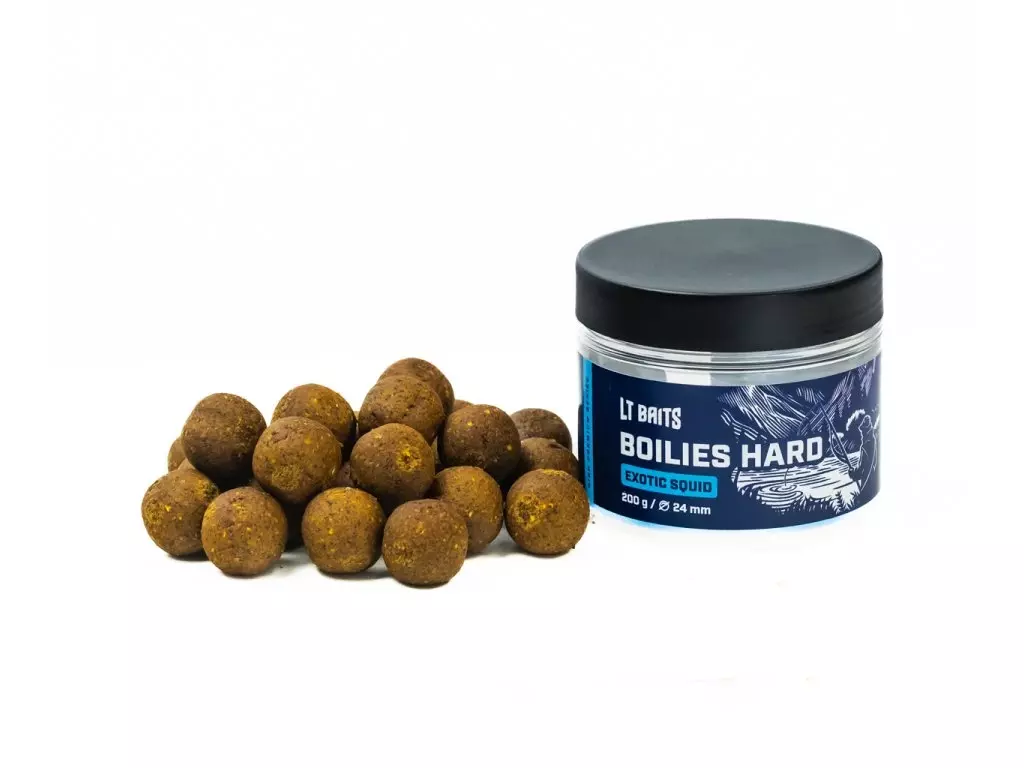 Autentický LT BAITS EXOTIC SQUID Boilies Hard 200g