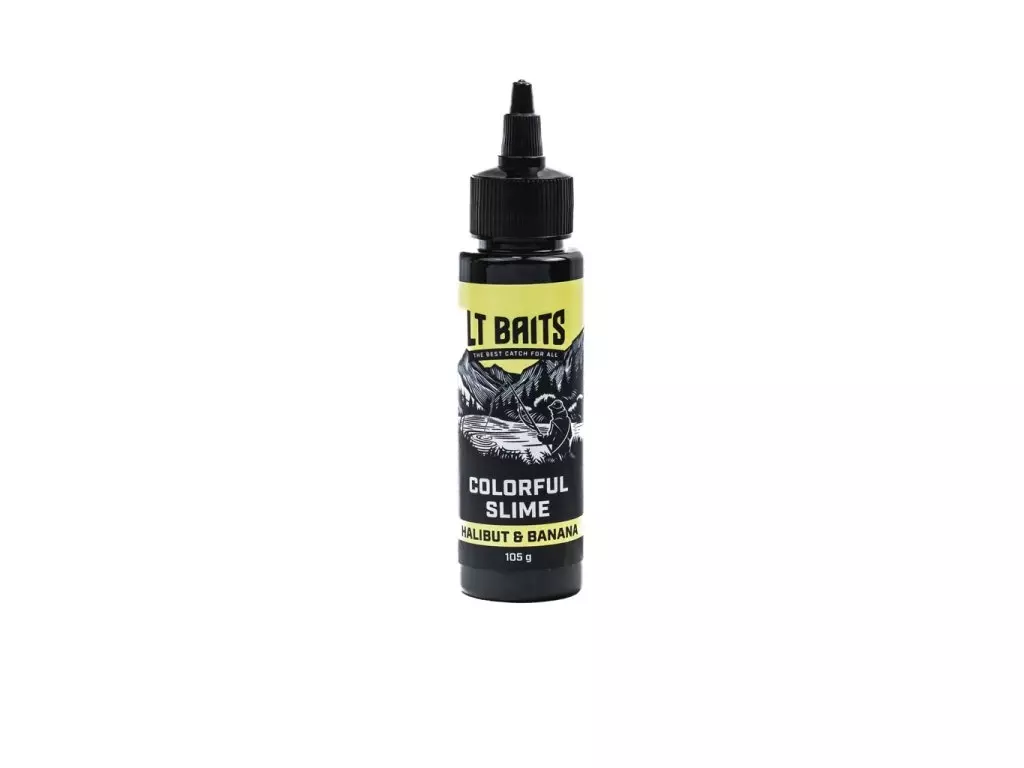LT BAITS Dip 105g HALIBUT BANANA COLORFUL SLIME Poslední Šance