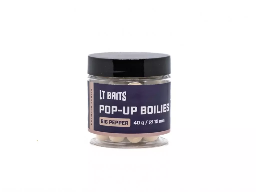LT BAITS Big Pepper Pop Up boilies 16mm 40g Omezená Nabídka