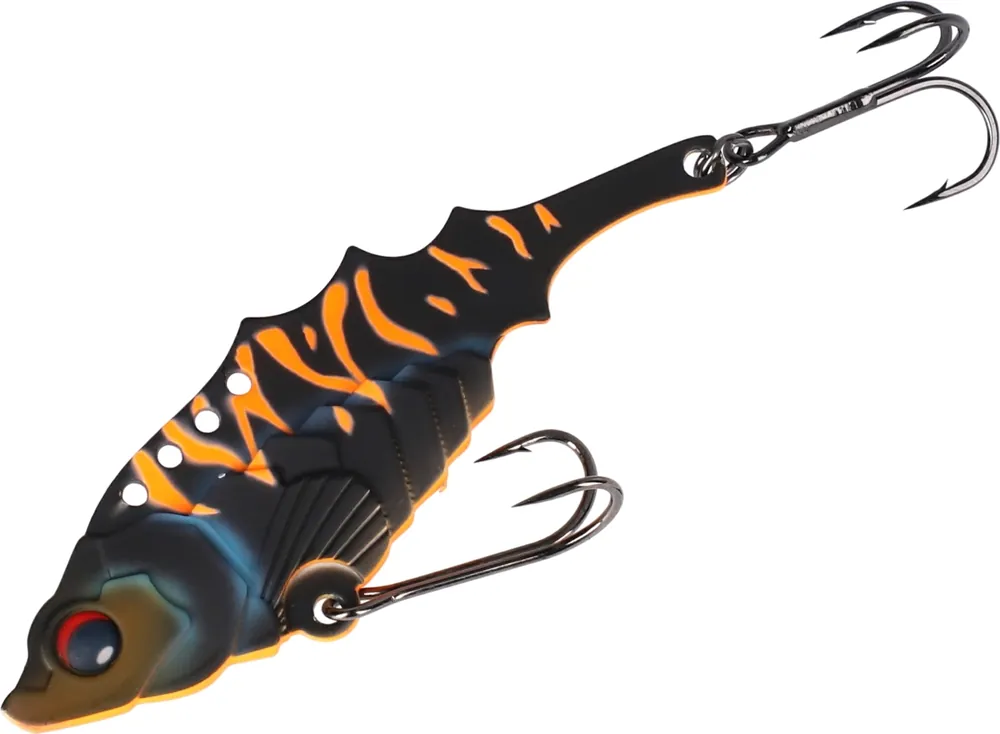 Akce Mikado Cikáda M-VIB Mat Black Tiger 7,5cm 26g