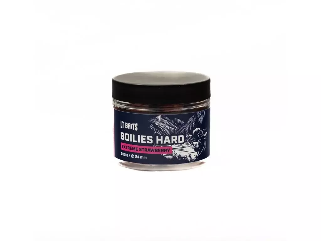 Aktuální LT BAITS Extreme Strawberry Boilies Hard 200g