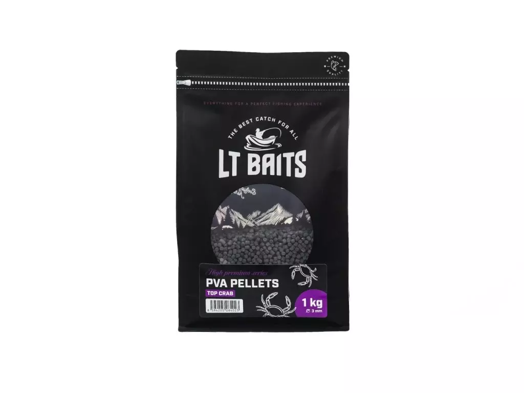 LT BAITS Top Crab PVA Peletky 3mm 1kg Nejlepší Cena