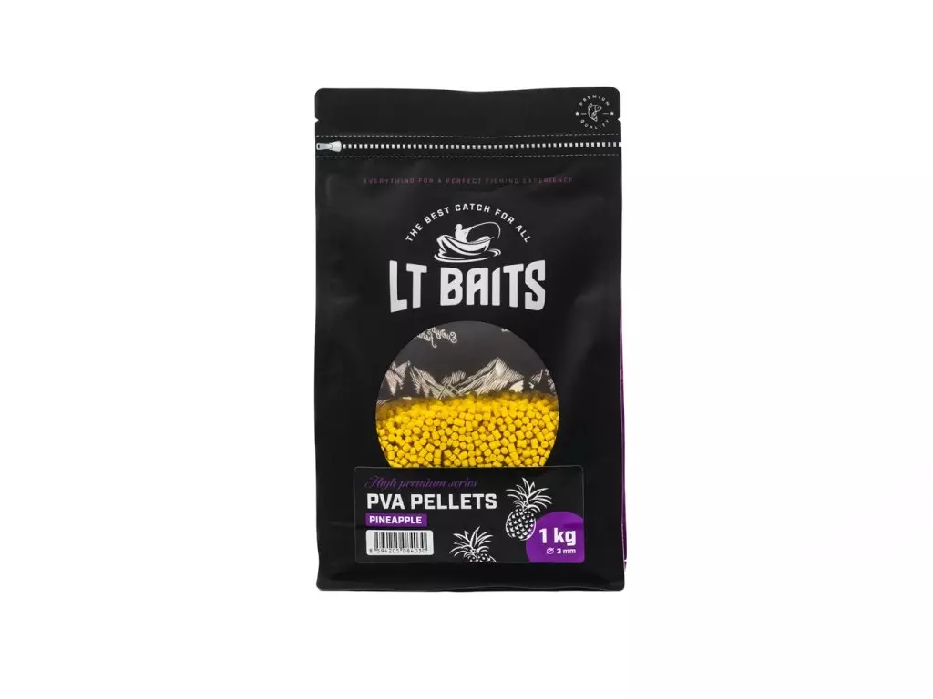Akční Nabídka LT BAITS Fine Pineapple PVA Peletky 3mm 1kg