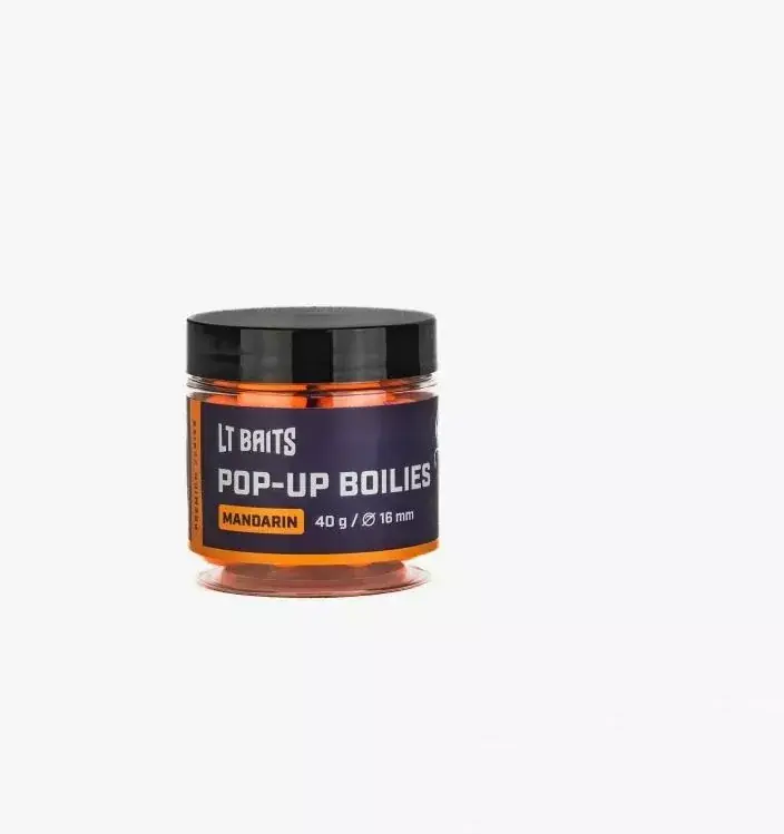 Jen Po Omezenou Doba LT BAITS Pop up Boilies 16mm 40g MANDARIN