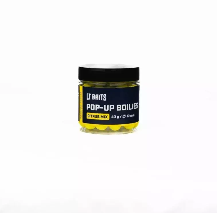 Cenový Hit LT BAITS Pop up Boilies 12mm 40g CITRUS MIX