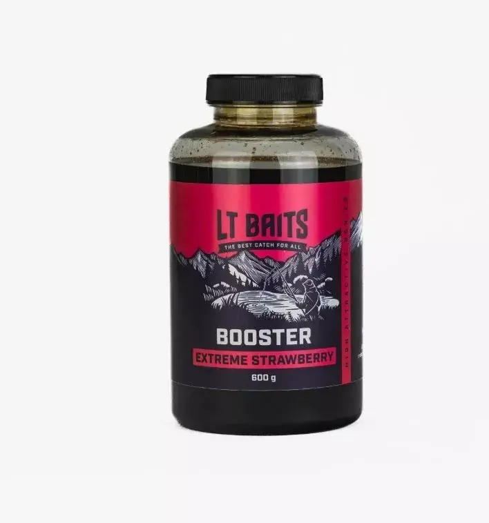 Víkendová Akce LT BAITS Booster 600g EXTREME STRAWBERRY